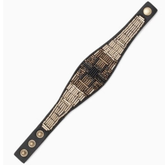 Stella & Dot Jasper Ombré Hand Beaded Cuff Bracelet - Picture 6 of 6